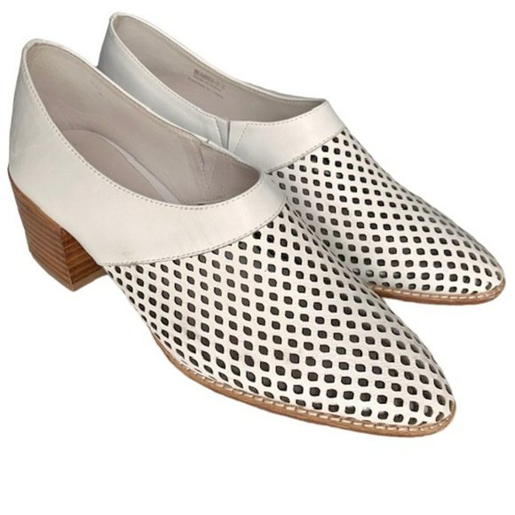 Jeffrey Campbell Branwen Perforated Booties - White -  8.5 - Picture 1 of 10